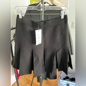 Zara New with Tags black pleated skirt